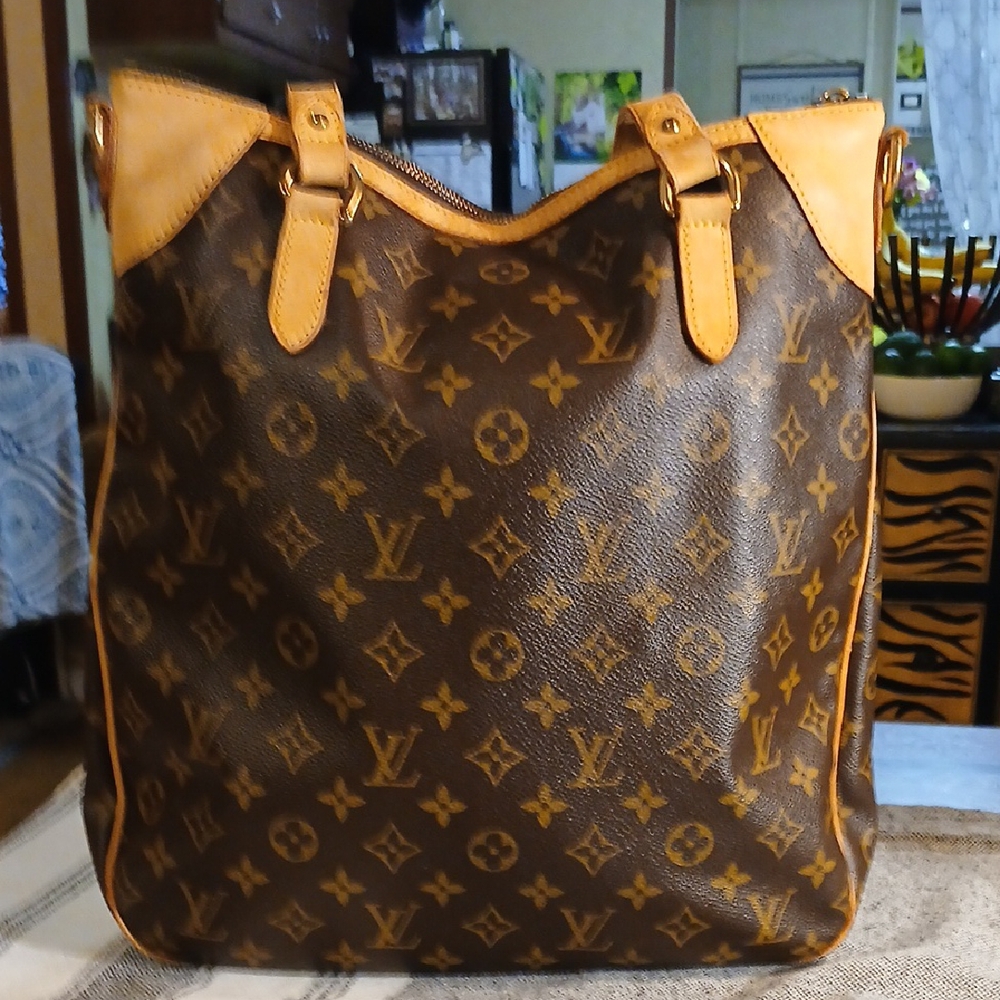 Nice Louis Vuitton Odeon Brown and Tan Monogram Shoulder Bag
